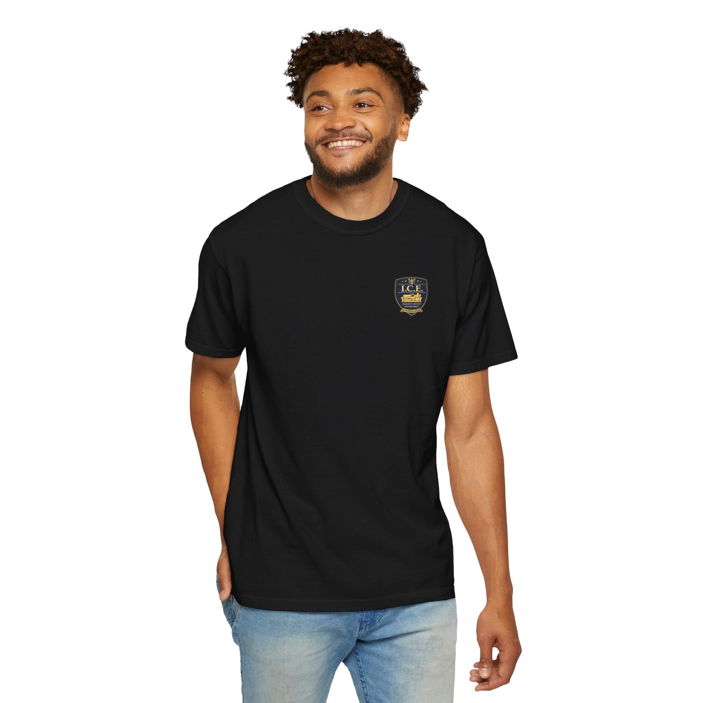 I.C.E. Badge T-Shirt | Institute of Cozy Excellence Parody Tee