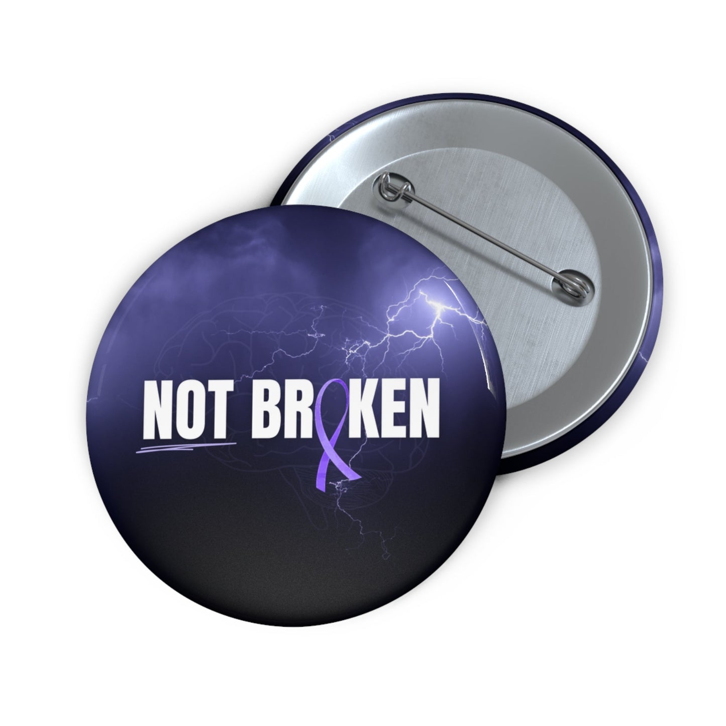 NOT BROKEN Pinback Button