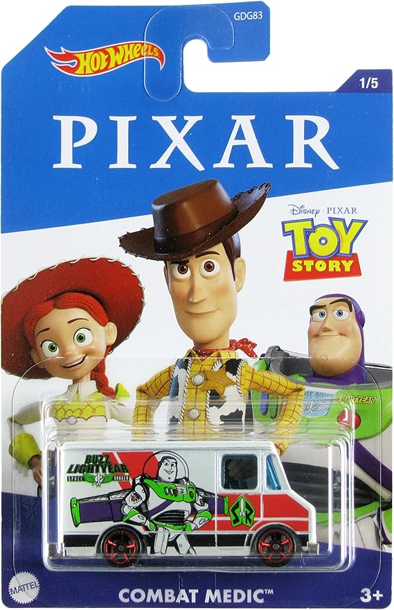 Hot Wheels 2020 Bundle of 5 Disney Pixar Toy Story, Monster's Inc, Finding Nemo, Incredibles, Cars