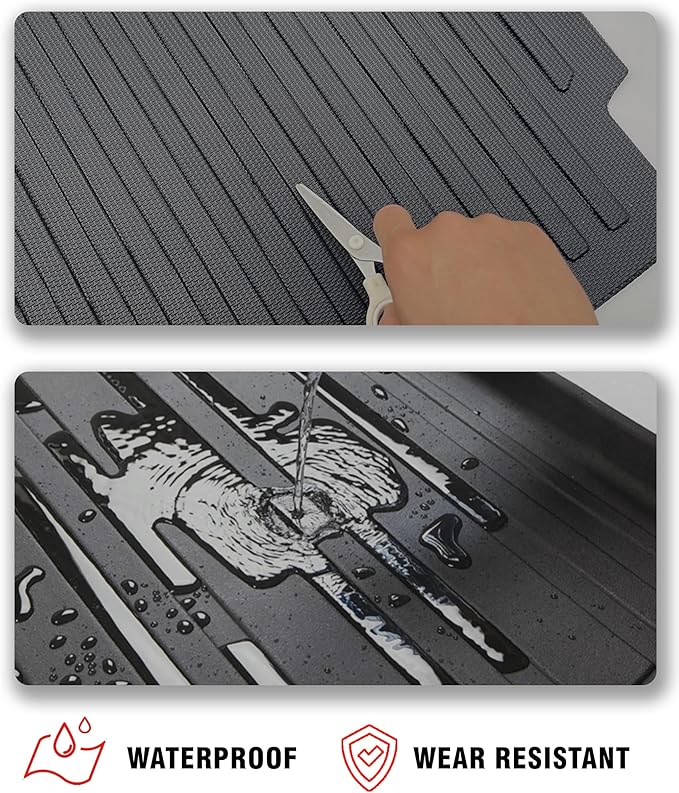 Cargo Liner Compatible with 2017-2025 Cadillac XT5 Trunk Mat Cargo Mat Back Seat Cover Protector (Backrest Mats+Trunk Mat)