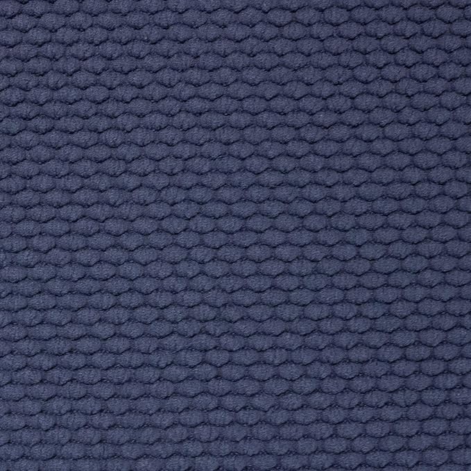 Sweet Home Collection Memory Foam Chair Cushion Honeycomb Pattern Solid Color Slip Non Skid Rubber Back Ultimate Comfort and Softness Rounded Square 16" x 16" Seat Cover, 4 Pack, Navy 4 Piece