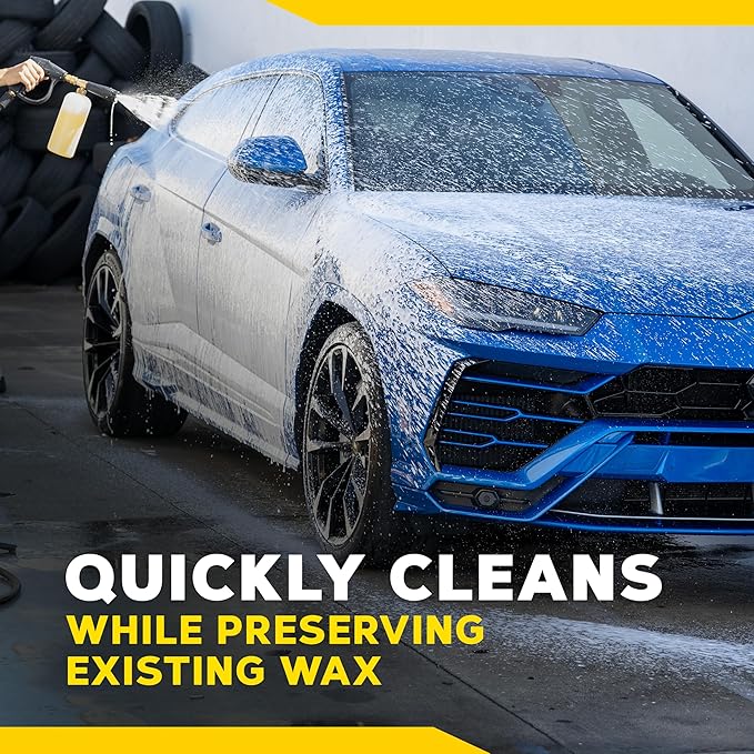 Meguiar's Gold Class Car Wash – Premium Foaming Auto Wash Soap, High Gloss Finish, Safe for Clear Coats, Deep Cleans without Removing Waxes, Car Detailing Supplies for Cars, Trucks & SUVs – 64 Oz