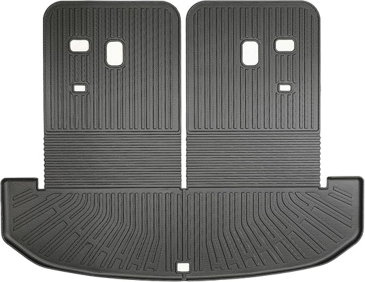 Yakitoko 3D TPE Car Trunk Cargo Liner Mat for KIA Sorento 2021-2025 6/7 Seat Custom Fit All-Weather Waterproof Floor Protection, Heavy Duty & Odorless
