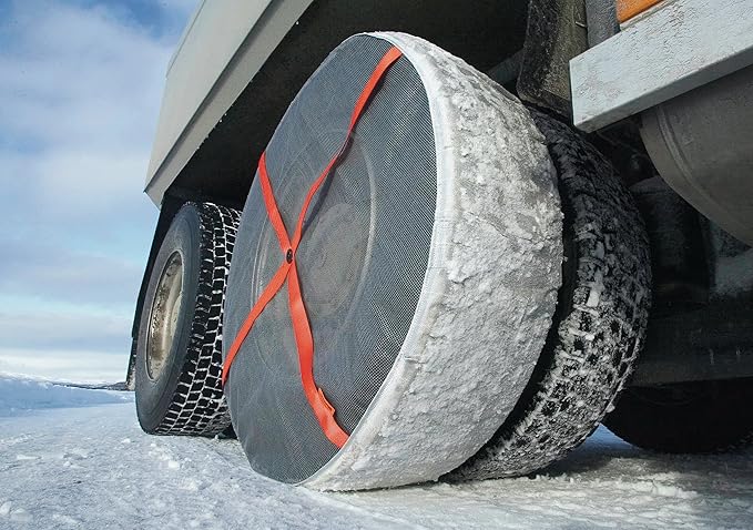 AutoSock Commercial Vehicle Snow Socks for Tires, AL71 - Car Sock Tire Traction Device for Snow, Ultimate Chain Alternative for Buses and Trucks, Pack of 2