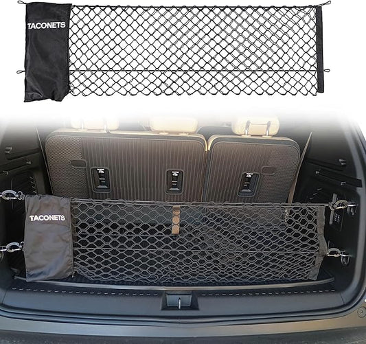 Envelope Cargo Net for Acadia/Traverse/Enclave - Fits 2024-Current - Upgraded 5mm Bungee - Integrated Storage Bag - Heavy Duty Hooks - Designed in USA