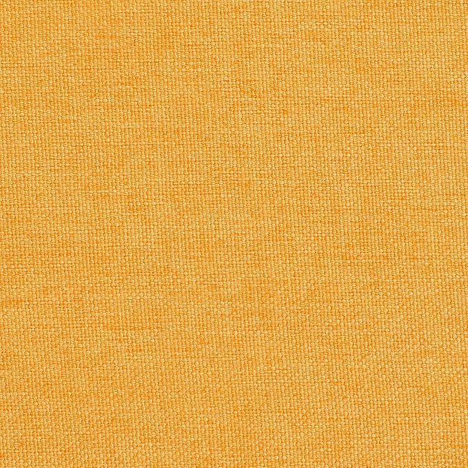 AAAAAcessories D-Shaped Chair Cushions, 2" Thick Dining Chair Pads with Ties and Removable, Machine-Washable Cover, 17" x 16", Set of 2, Golden Yellow