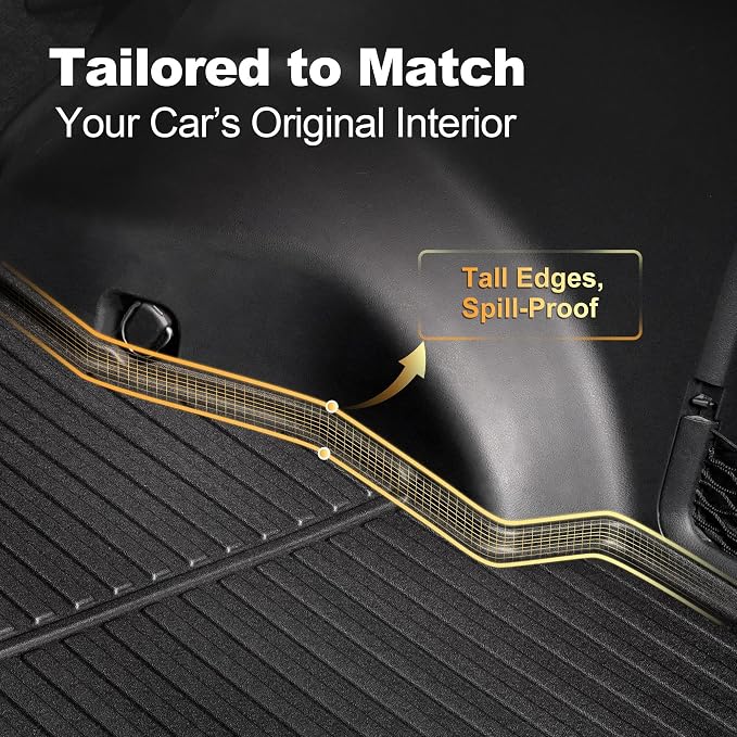 Cargo Liner with Backrest Mat Compatible with 2017-2025 Mazda CX-5 All Weather Protection CX5 Accessories