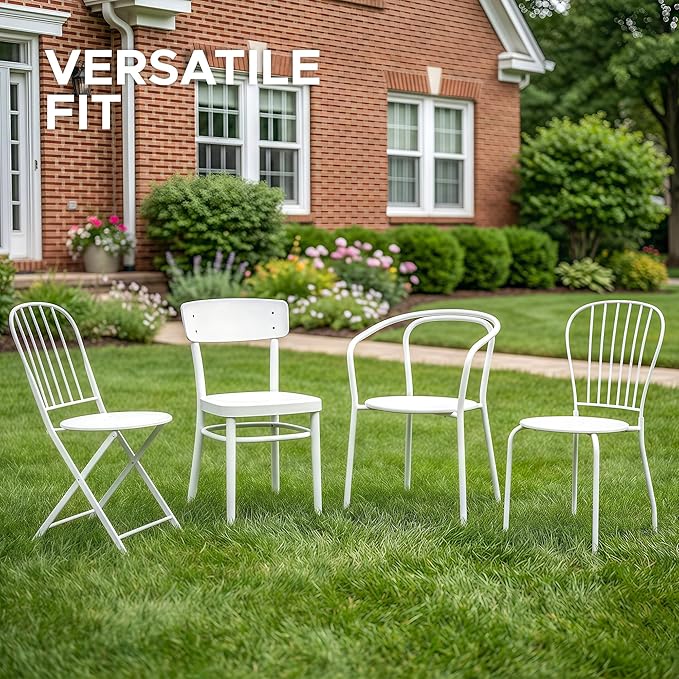 Outdoor Round Chair Cushions 18 Inch, Fade-Resistant & Water-Resistant, Bistro Chair Seat Pads for Porch Garden Balcony Patio Furniture Stools, Non-Slip Bottom, Set of 2, Beige