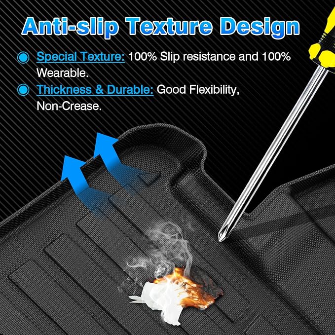 Sienna Cargo Liner - Trunk Mat for Toyota Sienna 2021-2026, All Weather Cargo Mat for Sienna Accessories, Heavy Duty Car Mats, Car Accessories