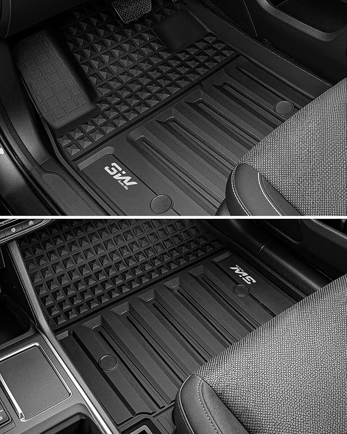 3W Floor Mats & Cargo Liner for 2024 2025 2026 Honda Prologue & Chevrolet Blazer EV, All Weather Protection Car Mats with Backrest Mat, Back Seat Cover Protector for 2025 Prologue Accessories, Black
