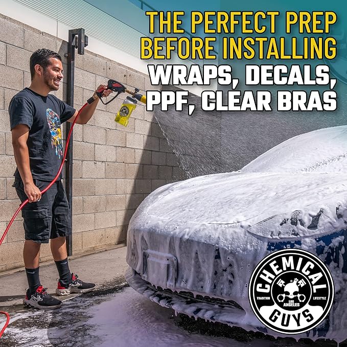 Chemical Guys CWS80316 Clean Slate Deep Surface Cleaning Car Wash Soap (Removes Old Car Waxes, Glazes & Sealants for Superior Surface Prep), 16 fl oz, Citrus Scent