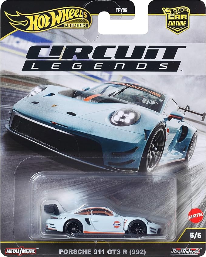 Hot Wheels Premium Car Culture Collectible Toy Car, 1:64 Scale Die-Cast Aston Martin Vantage GTE, Circuit Legends Vehicle with Real Riders Tires
