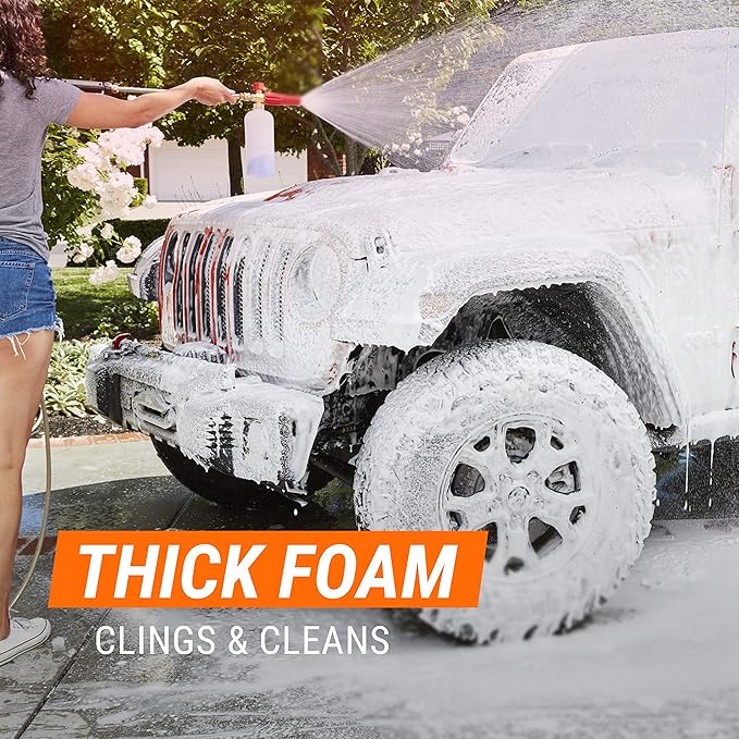 Armor All Car Wash Snow Foam Formula, Cleaning Concentrate Soap for Cars, Truck, and Motorcycles, 50 Fl Oz (Pack of 4)