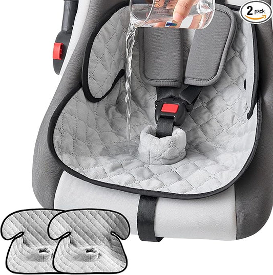2 Pack Waterproof Piddle Pads Carseat Potty Training Car Seat Protector Waterproof Car Seat Liner Cover to Prevent Pee