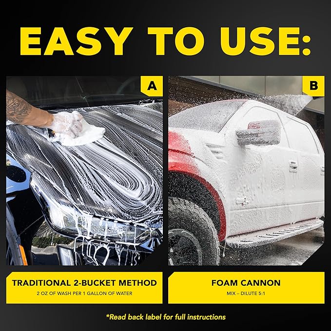 Meguiar's Gold Class Car Wash – Premium Foaming Auto Wash Soap, High Gloss Finish, Safe for Clear Coats, Deep Cleans without Removing Waxes, Car Detailing Supplies for Cars, Trucks & SUVs – 64 Oz