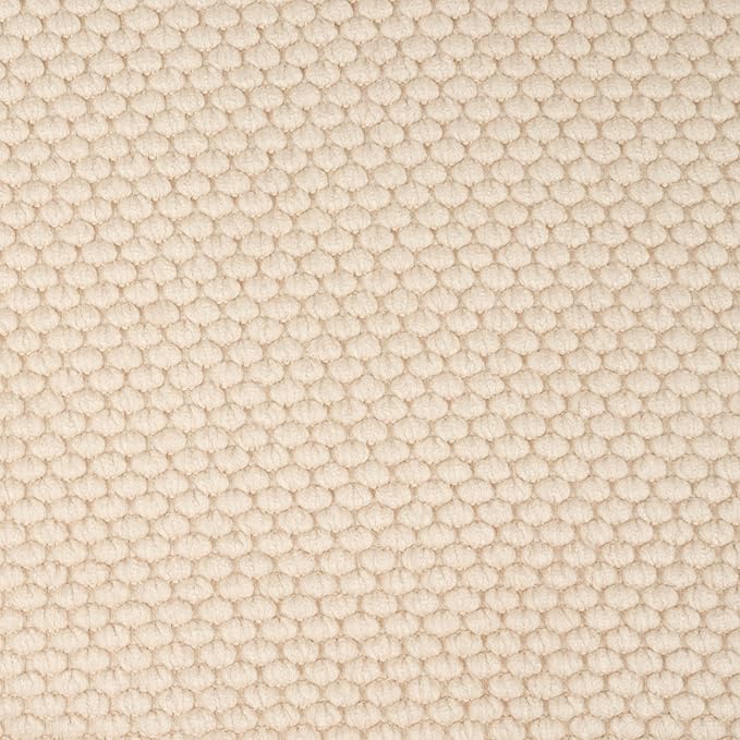 Sweet Home Collection Cushion Memory Foam Chair Pads Honeycomb Nonslip Back Seat Cover 16" x 16" 6 Pack Linen, Beige
