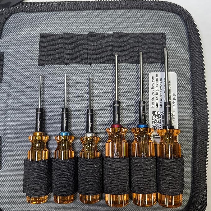MIP RC Tool Kit Metric Hex & Nut Driver Set for Traxxas, Arrma, Losi, Axial, Tamiya, Redcat, Kyosho, Team Associated, Tekno, XRay, HPI