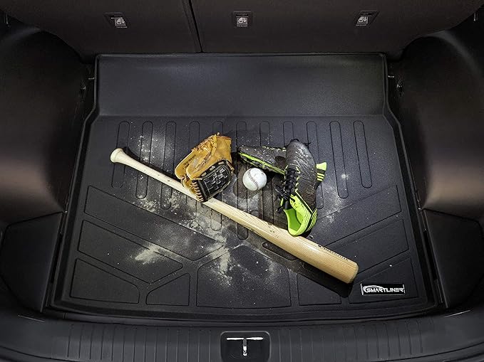 SMARTLINER All Weather Custom Fit Cargo Trunk Liner Floor Mat Behind 3rd Row Seat for 2011-2017 Honda Odyssey