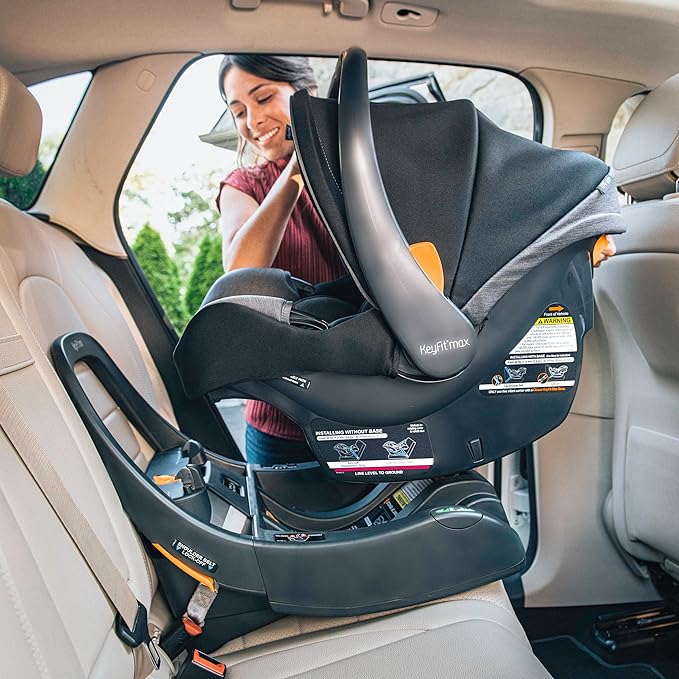 Chicco Bravo LE ClearTex 3-in-1 Trio Travel System, Bravo LE Quick-Fold Stroller with KeyFit Max ClearTex Infant Car Seat and Base, Atlas/Grey