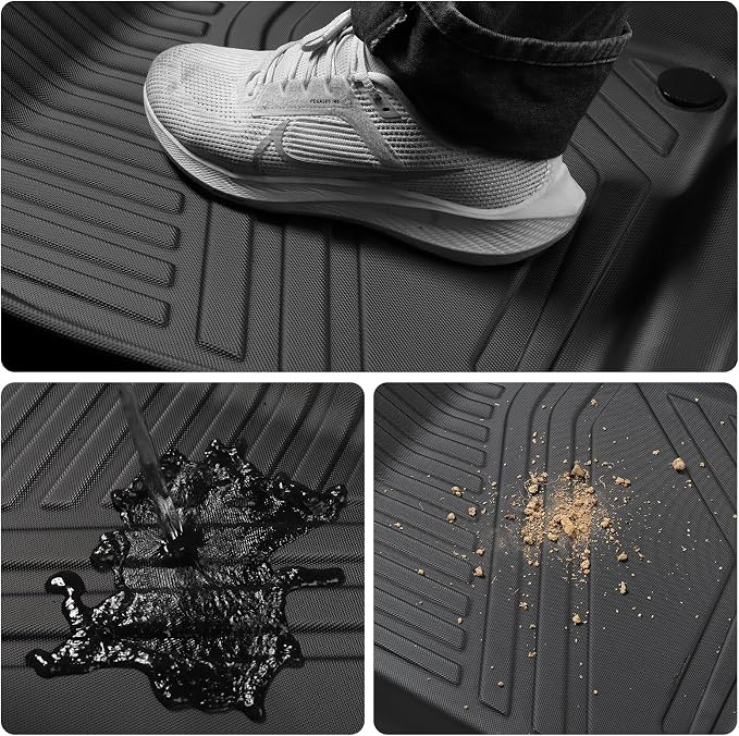 SMABEE Floor Mats & Cargo Liner for BMW X3 2025 2026, TPE All Weather Floor Liners Trunk Mat Accessories Interior Black