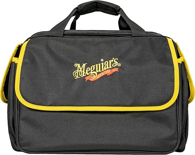 Meguiar's Detailing Bag - Premium Car Bag and Detailing Supply Organizer - Portable for All Your Favorite Supplies, Black