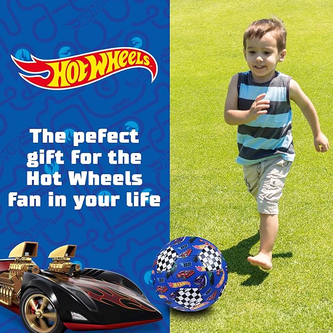 Capelli Sport Hot Wheels Kids Soccer Ball Sizes 3, 5, Officially Licensed Futbol for Boys and Girls Youth Soccer Players
