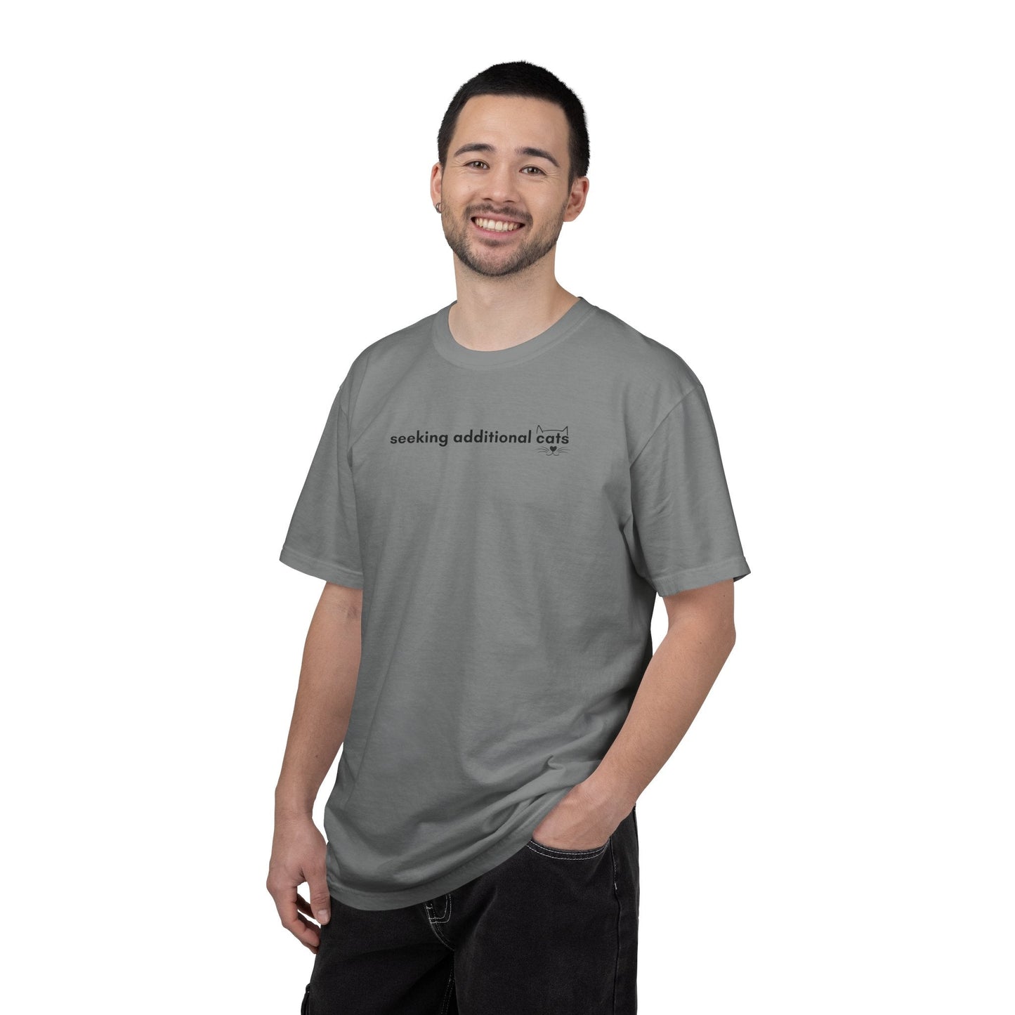 Seeking Additional Cats T-Shirt | Cat Lover Minimal Tee