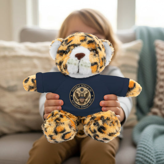 Emotional Support Cats Plush Toy with T-Shirt (Jaguar or Lion)