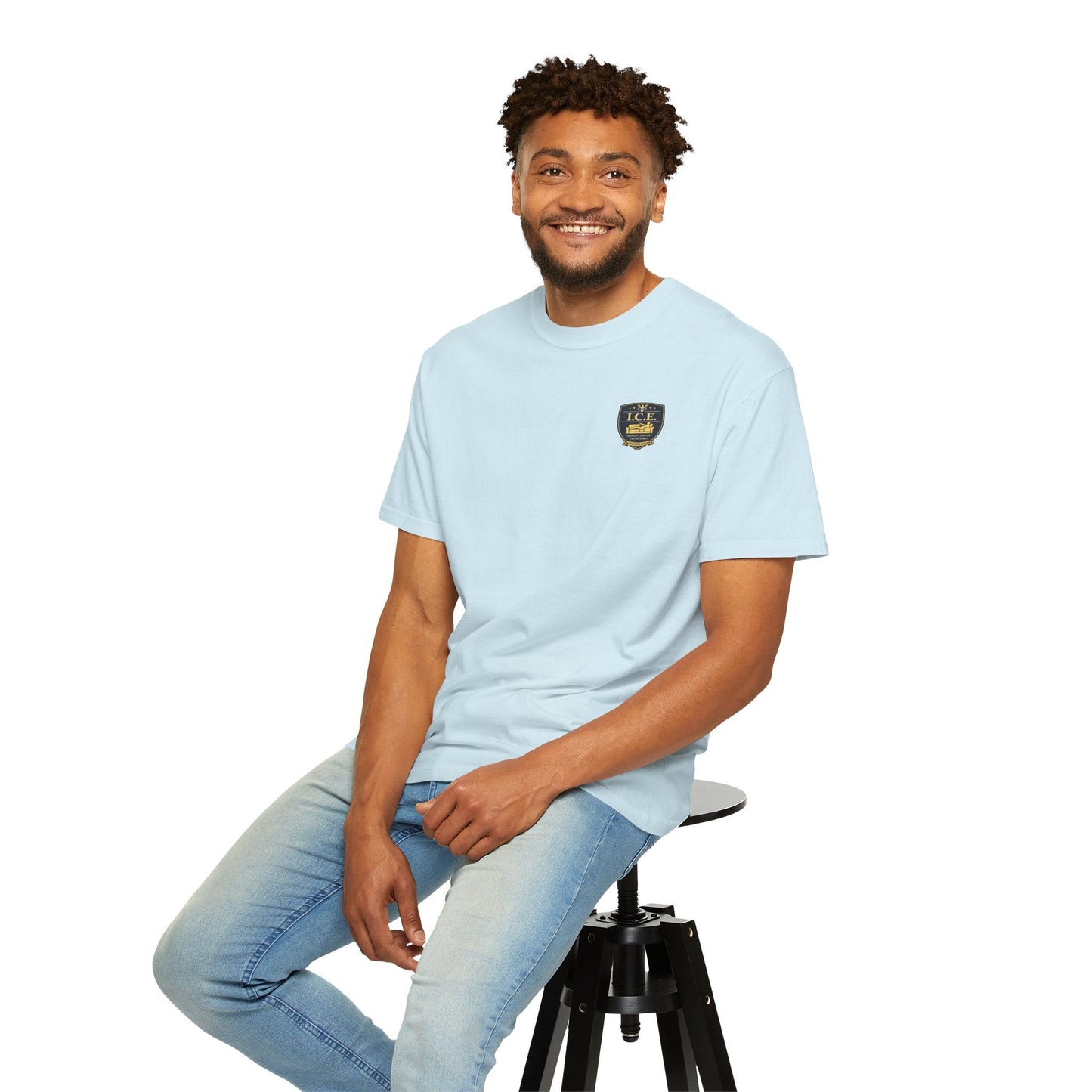 I.C.E. Badge T-Shirt | Institute of Cozy Excellence Parody Tee