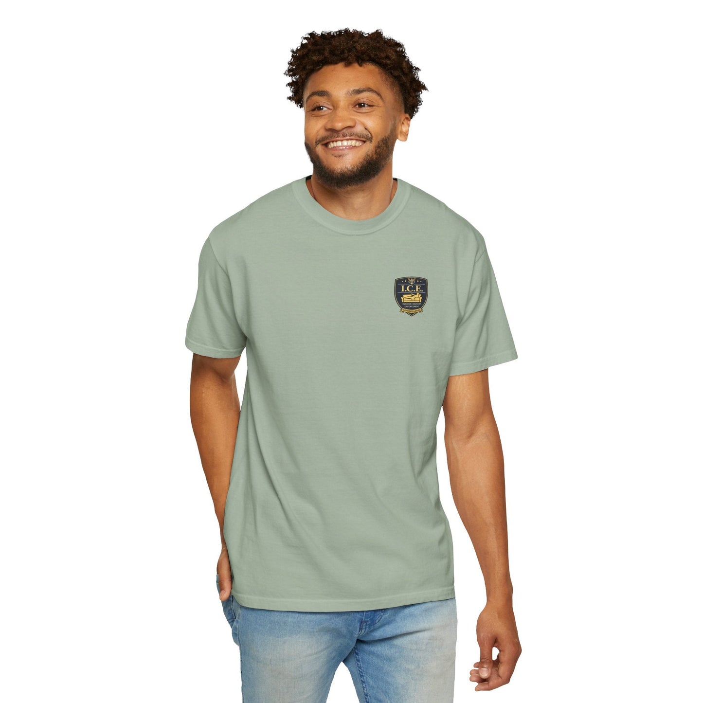 I.C.E. Badge T-Shirt | Institute of Cozy Excellence Parody Tee