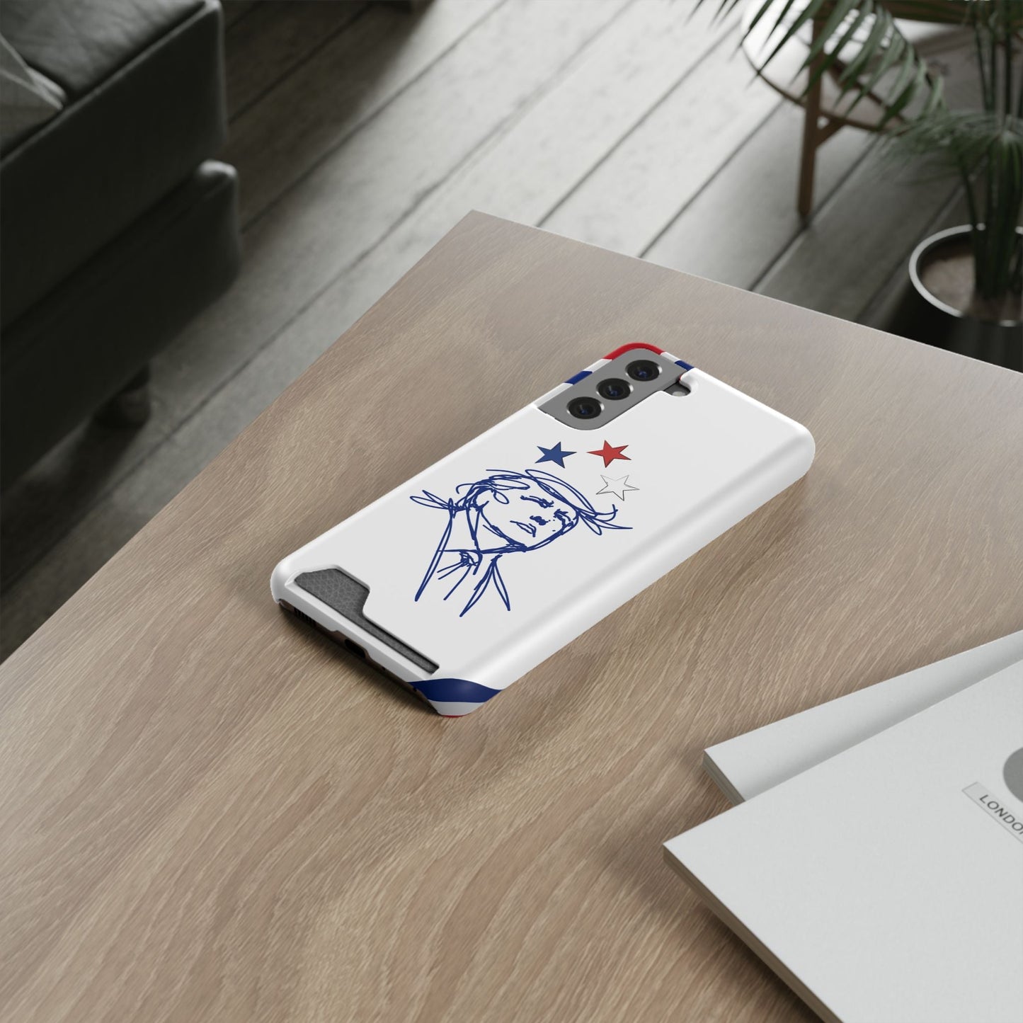 Minimal Line Portrait MagSafe iPhone Case — Say Less Edition