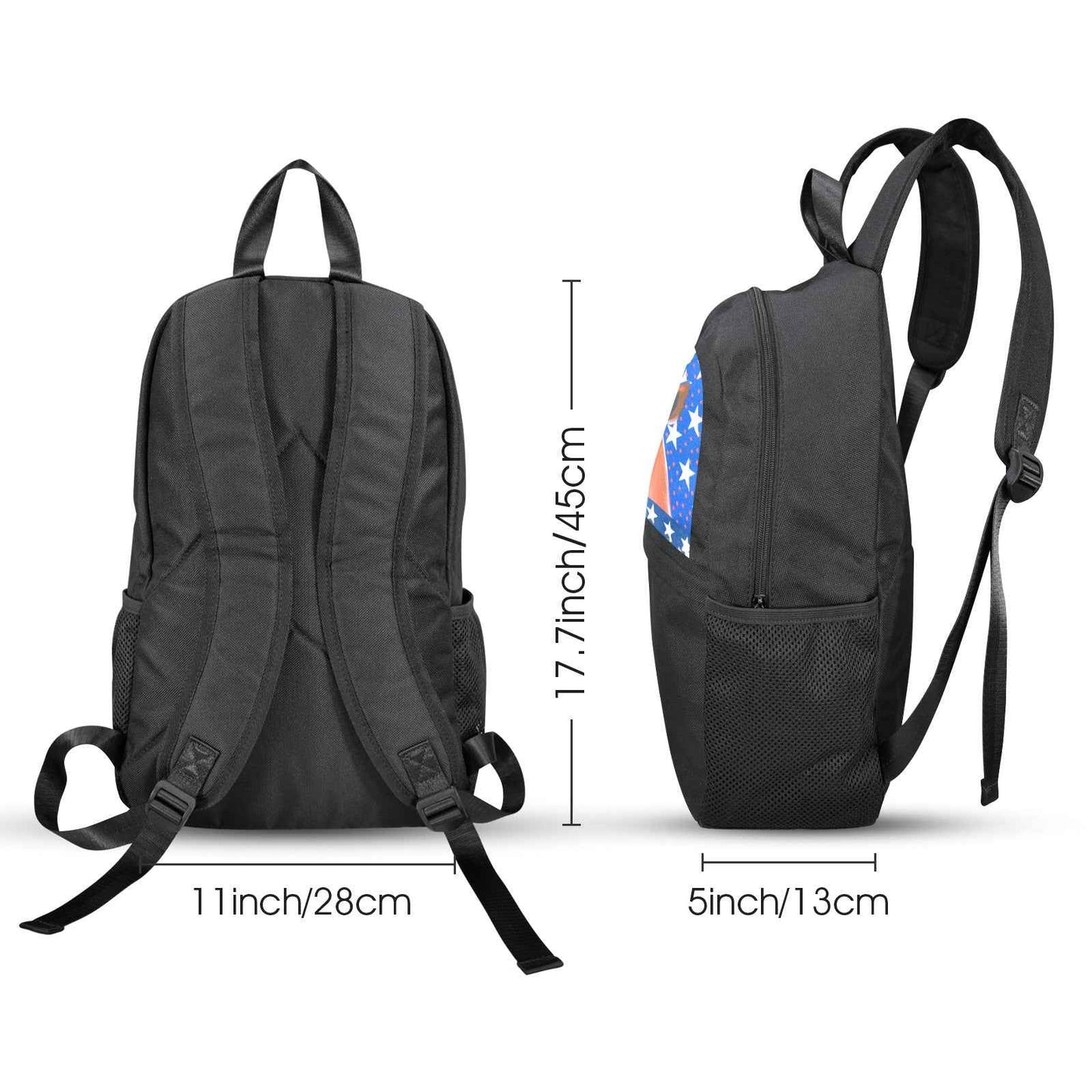 All American Dude with Deer Printed Casual Backpack | Upper Part Printing