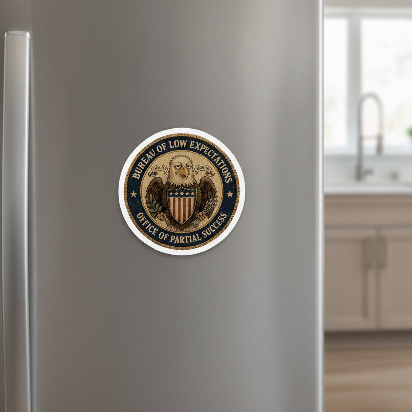 Bureau of Low Expectations Magnet | Office of Partial Success