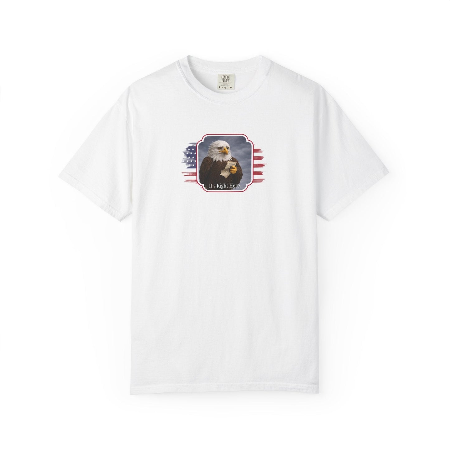 “It’s Right Here” Political Parody T-Shirt
