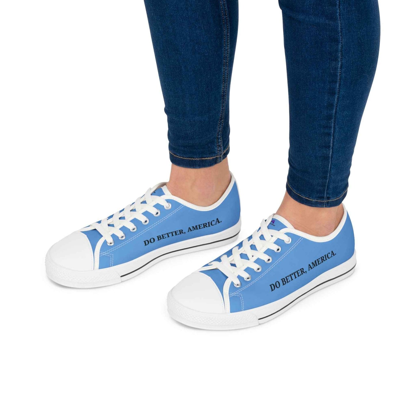 Do Better, America Canvas Sneakers – Statement Low-Top Shoes