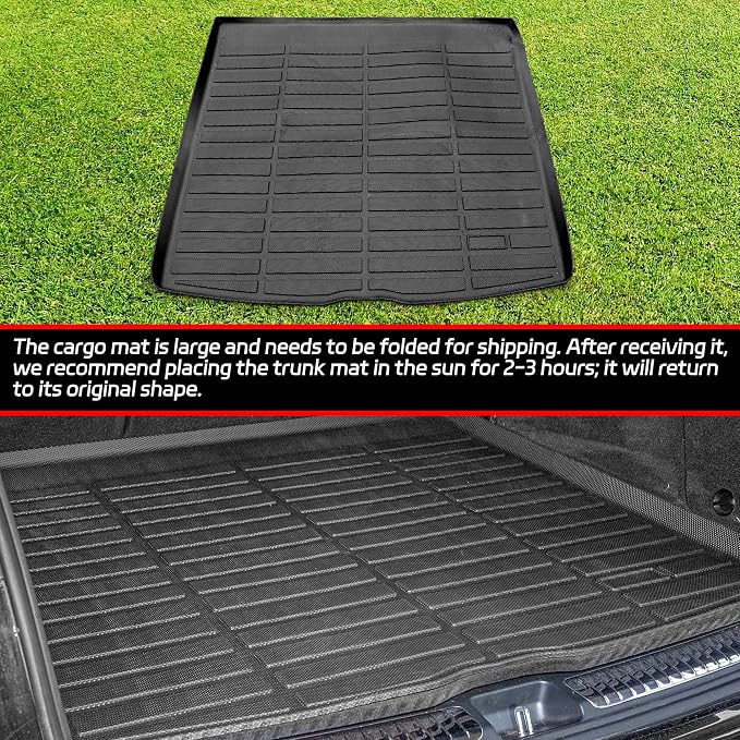 Cargo Liner Compatible with 2020-2024 2025 2026 Mercedes Benz GLE (NOT for AMG) Cargo Mat，All Weather Protection Trunk Liner Rear Trunk mat，Black