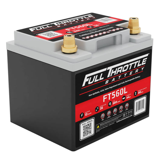 Full Throttle FT560L AGM Battery With Terminals
