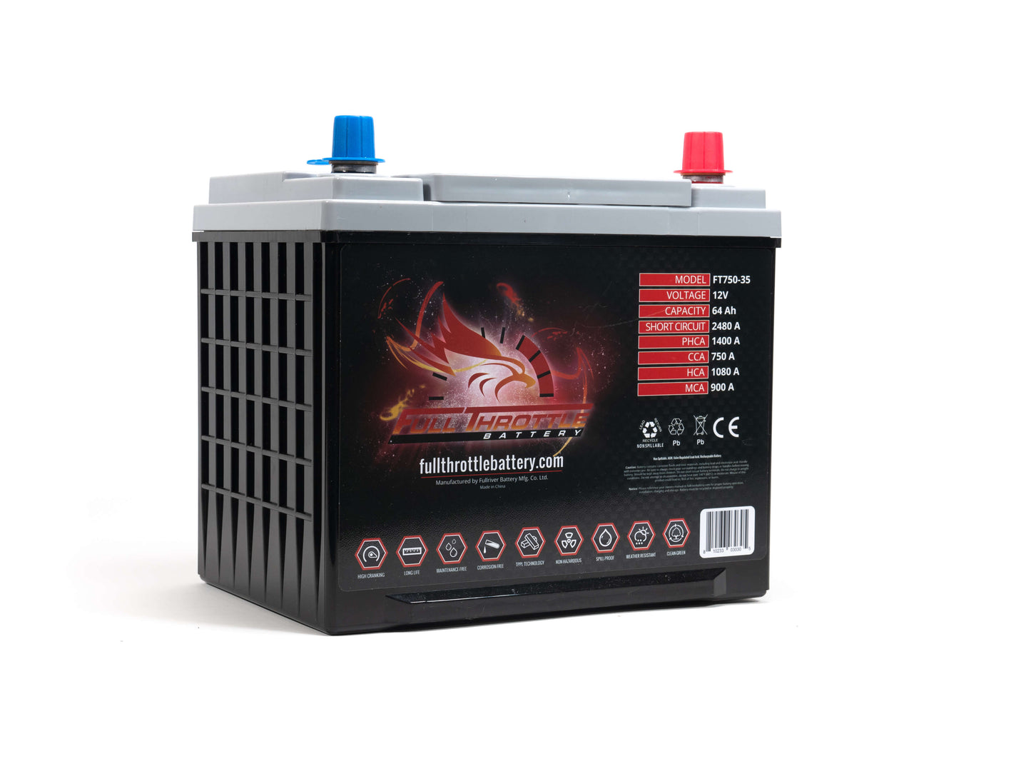 Full Throttle FT750-35 AGM Battery