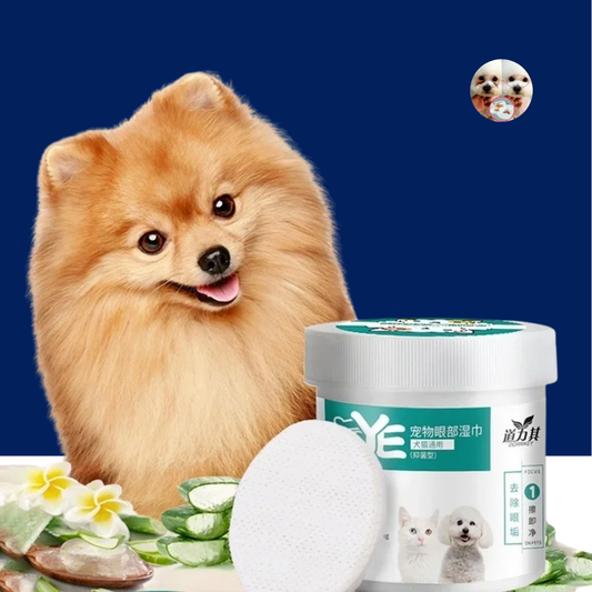 Gentle Pet Eye Wipes for Tear Stains 130 Pcs