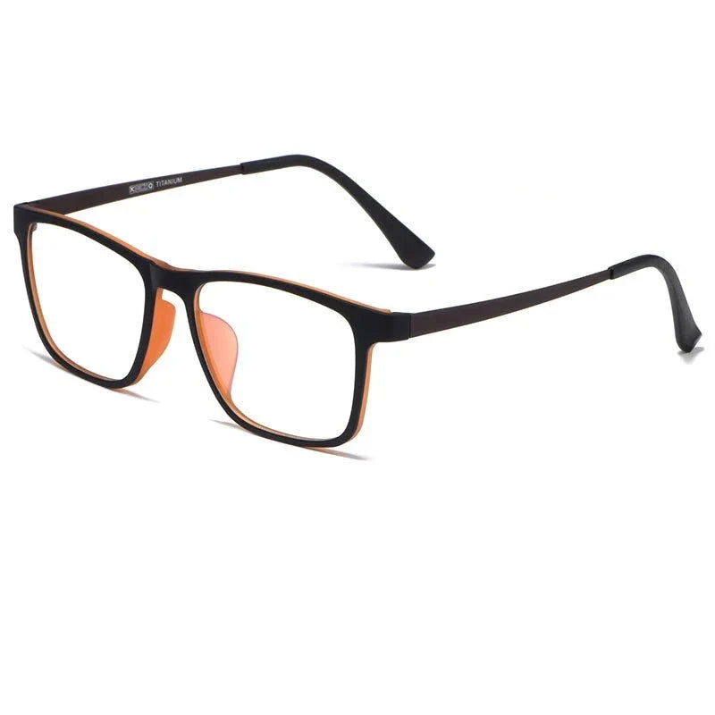 YIMARUILI Men's Square Glasses – Ultra-Light Titanium Optical Frames