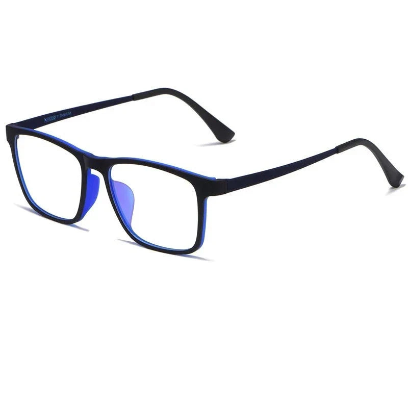 YIMARUILI Men's Square Glasses – Ultra-Light Titanium Optical Frames