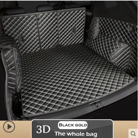 Leather Car Trunk Mat For Tesla Model 3 2019 Cargo Liner Accessories Interior Boot