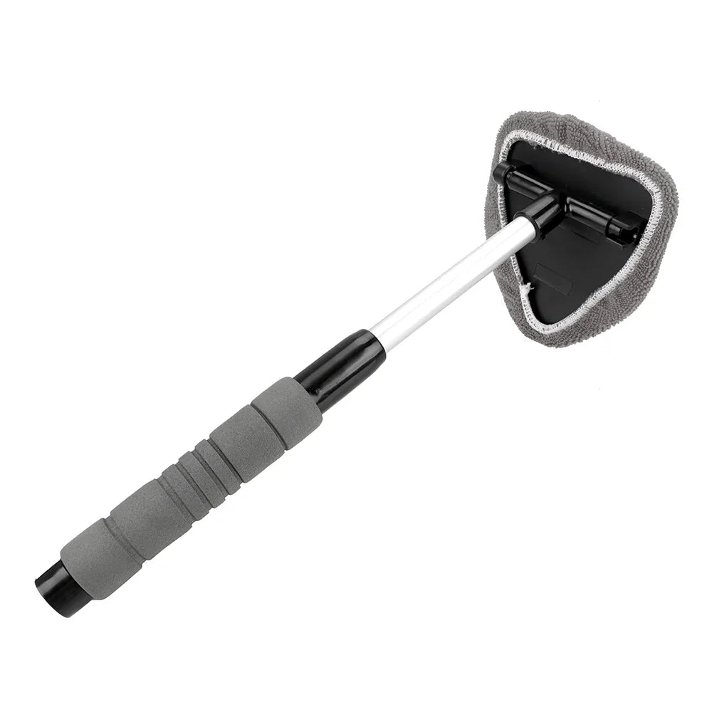 Window Scraping Mist Eliminator Microfiber Car Window Cleaner Telescopic Window Glass Cleaner Car Windshield Cleaning Brush