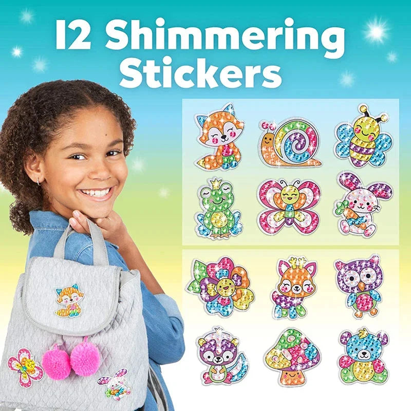 Big Gem Diamond Painting Kit - DIY Mosaic Art & Sticker Craft for Kids