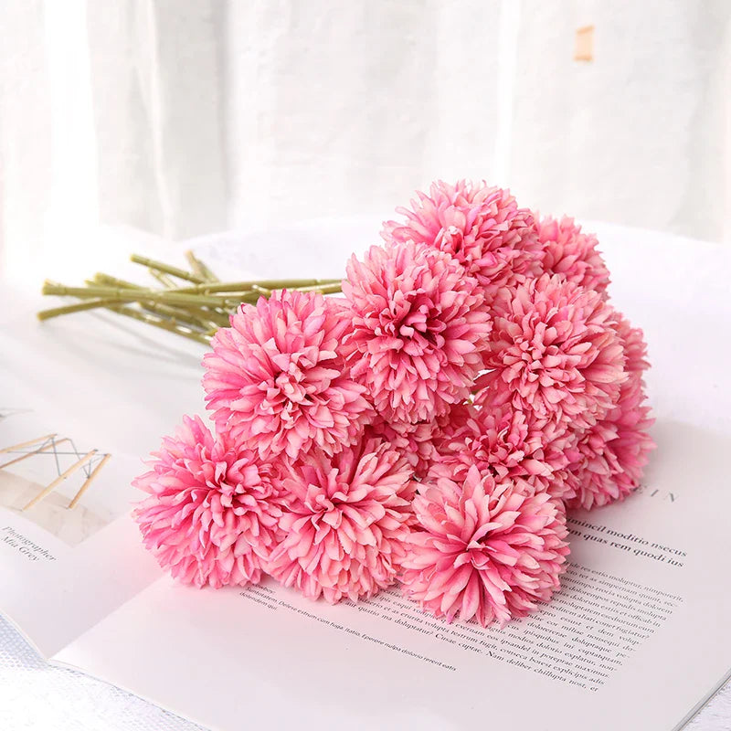 3/5Pcs Hydrangea Artificial Flowers Bouquet For Home Bedroom Decor Wedding Decoration Craft Vases Flower Arrangement Accessories