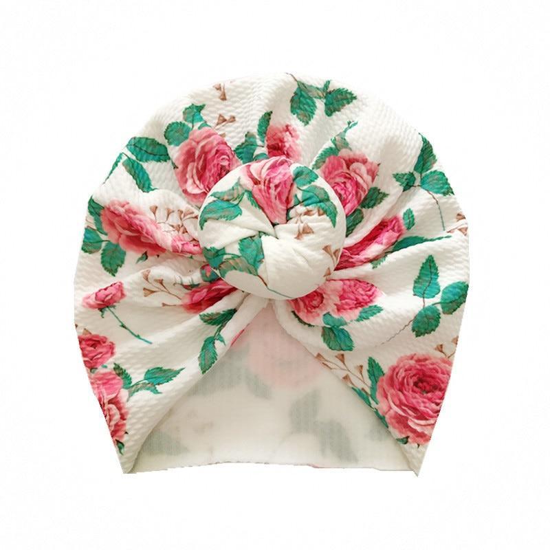 Modern New Lovely Flower Baby Girl Hat Turban Newborn Baby Cap Bonnet Kids Hat For Girls Baby In Trend Design