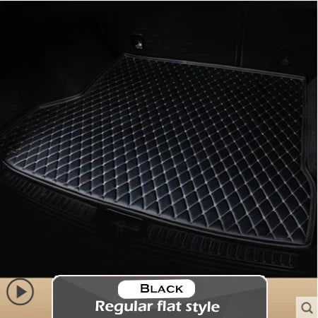 Leather Car Trunk Mat For Tesla Model 3 2019 Cargo Liner Accessories Interior Boot