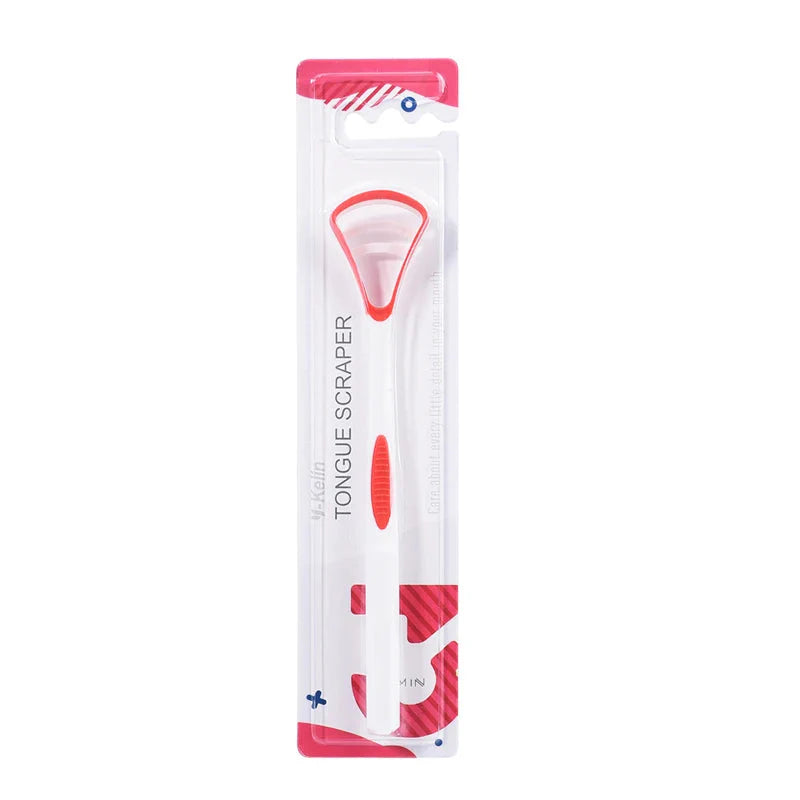Silicone Tongue Scraper & Cleaner Brush - Fresh Breath Oral Care Tool, 1/3/6/12 Pack