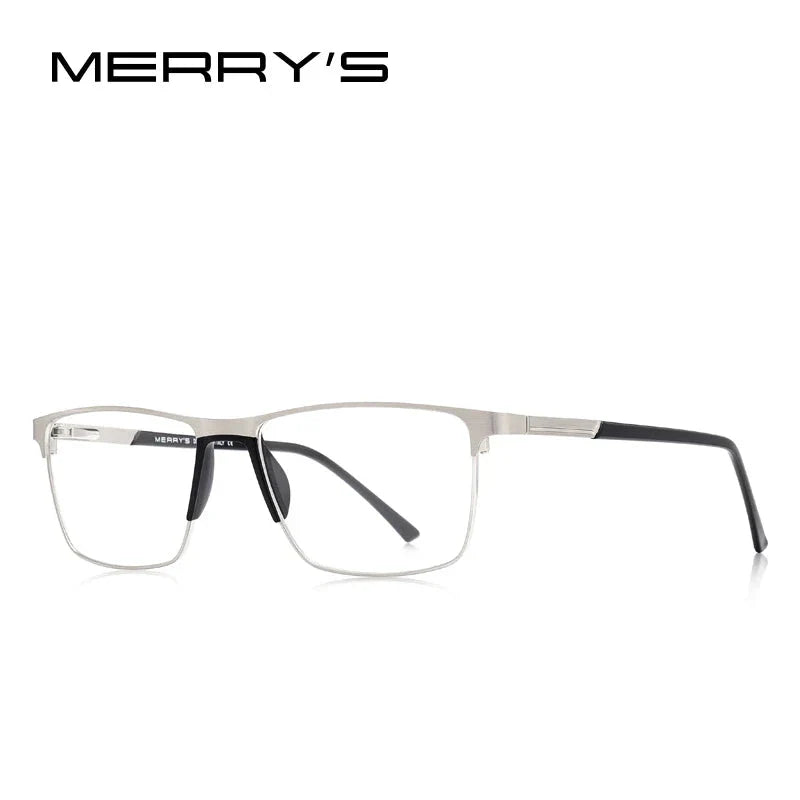 MERRYS DESIGN Men’s Titanium Glasses – Ultralight Square Prescription Frame