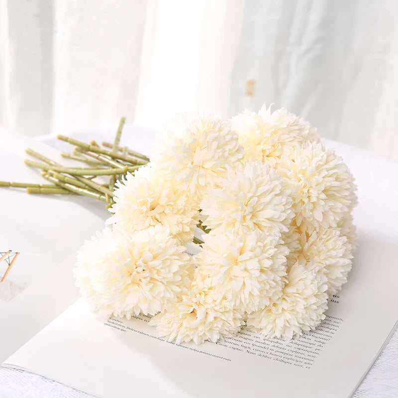 3/5Pcs Hydrangea Artificial Flowers Bouquet For Home Bedroom Decor Wedding Decoration Craft Vases Flower Arrangement Accessories